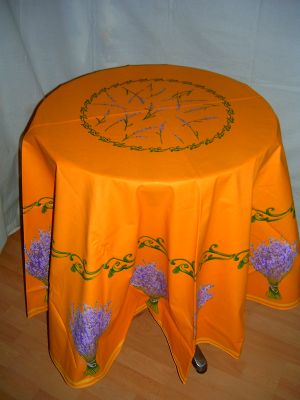 ProvenceTischdecke Brin jaune 180cm rund