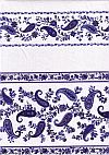 BLAUWEISS22 Paisley saphir-blanc Streifen